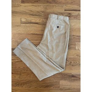 Peter Millar Colt‎ Corduroy Flat Front Pant Men's Sz 35x31 Straight Leg Beige